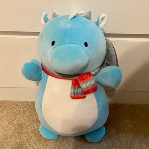Squishmallow hug mee’s blue dragon “diz”